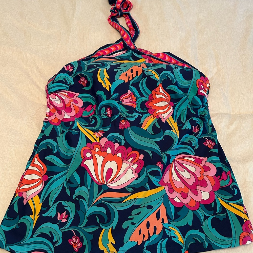 Floral Halter Top - Multicolor TRINA TURK tankini top